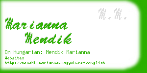 marianna mendik business card